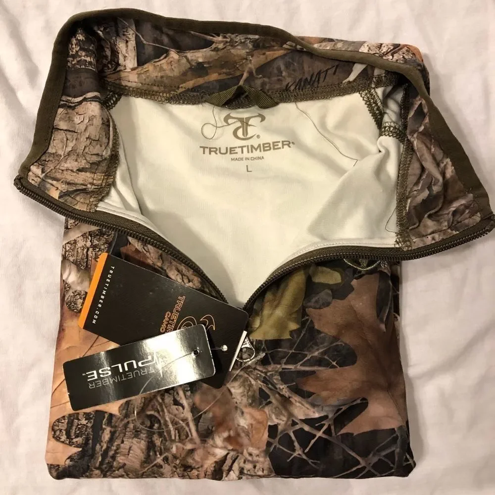 True Timber Youth 1/4 Zip Pullover Size Large